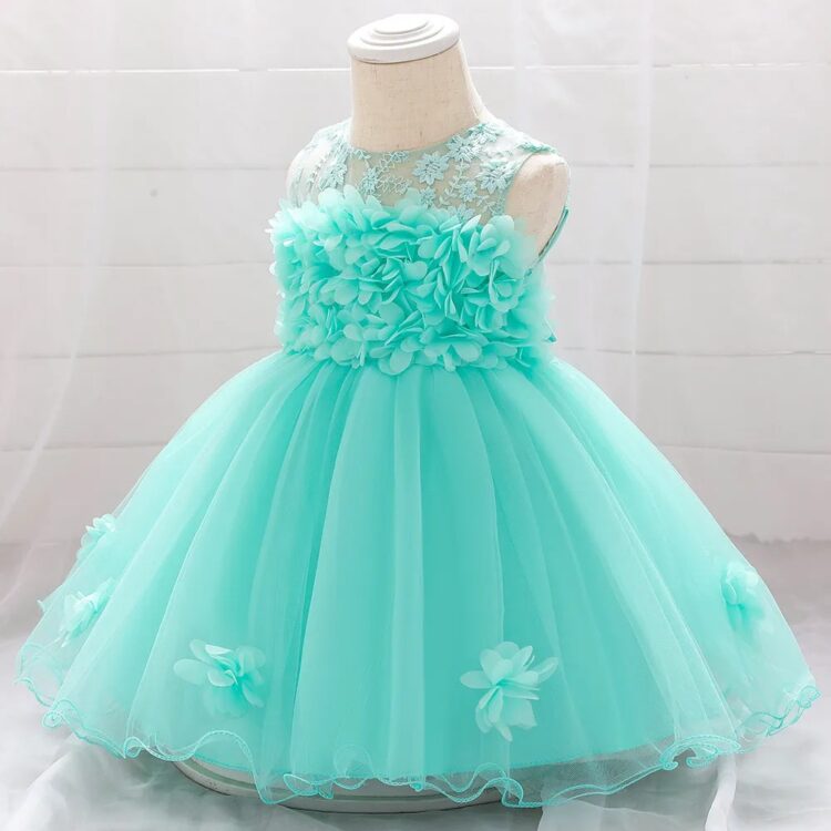 Elegant Dress Infant Baby Girl Birthday Party Dresses - Image 3