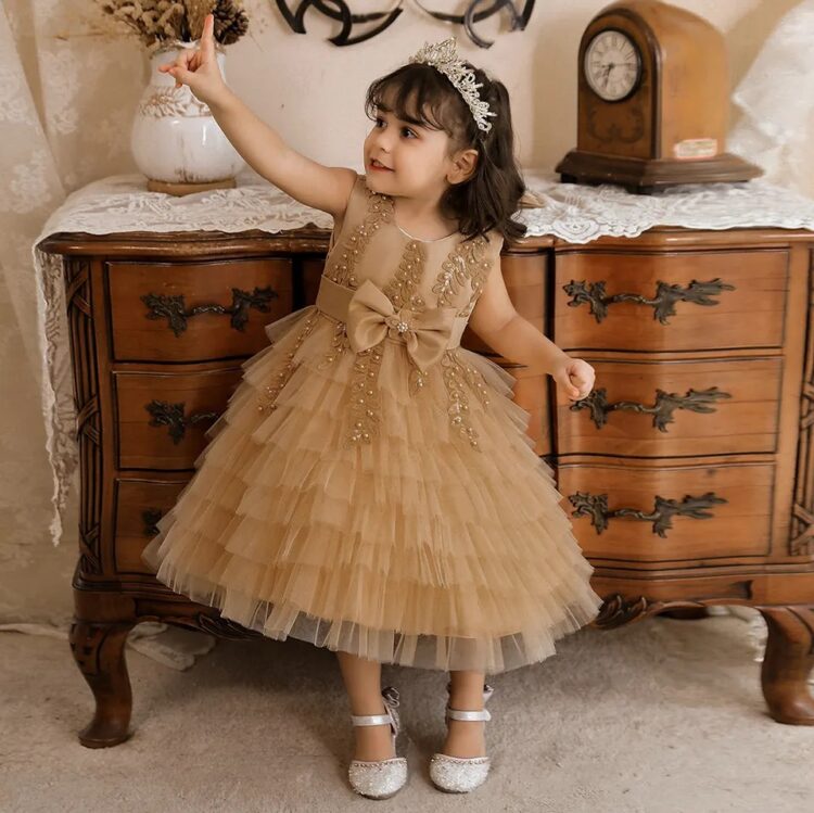 Elegant Angel Birthday Dress For Little Girls Princess Formal Party Dress - Image 2