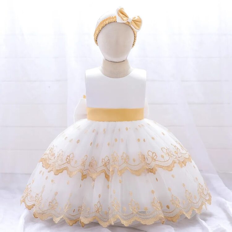 Elegant Angel Birthday Dress For Little Girls Princess Formal Party Dress