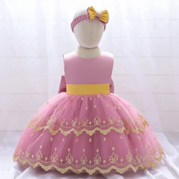 Elegant Angel Birthday Dress For Little Girls Princess Formal Party Dress