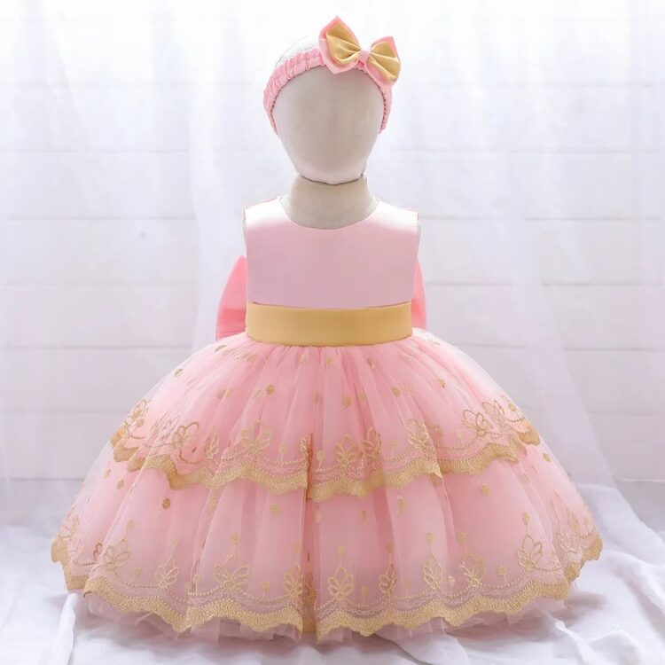 Elegant Angel Birthday Dress For Little Girls Princess Formal Party Dress