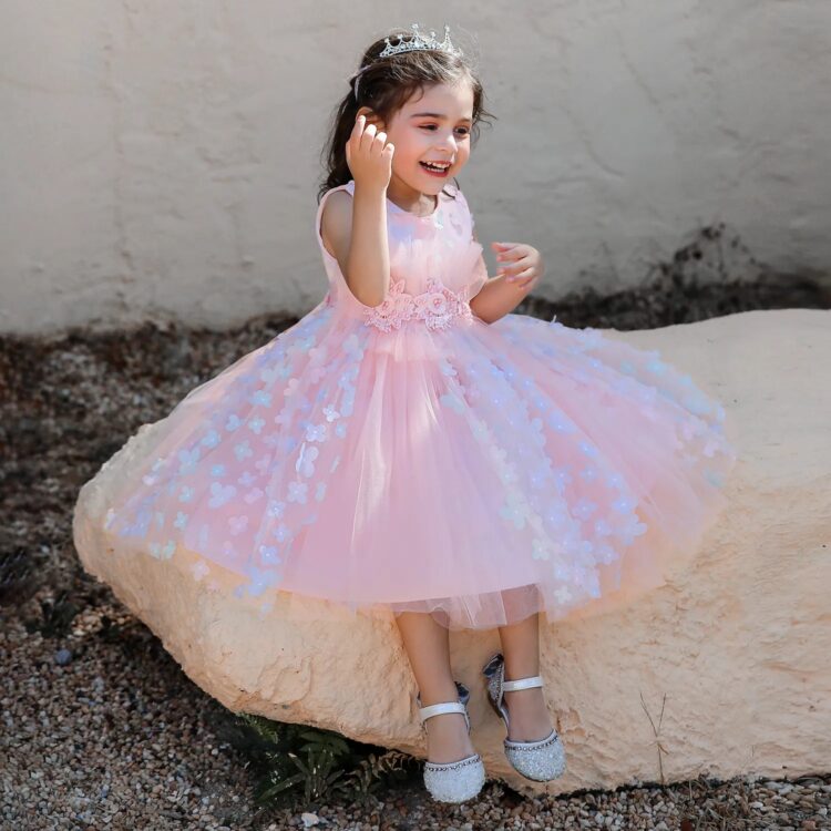 Elegant Angel Birthday Dress For Little Girls Princess Formal Party Dress - Image 2