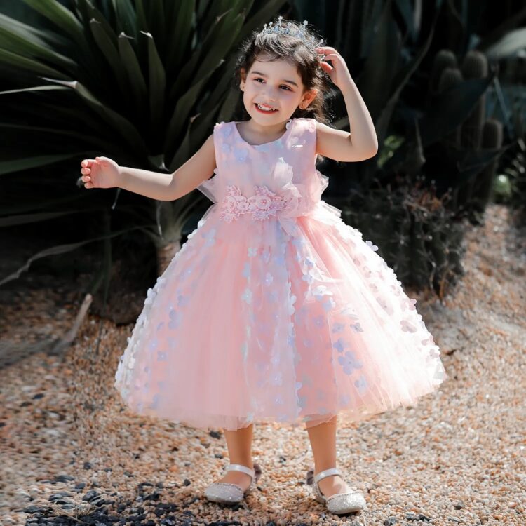 Elegant Angel Birthday Dress For Little Girls Princess Formal Party Dress